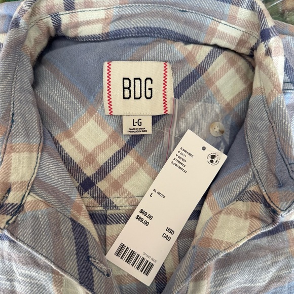 Urban Outfitters Flannel Shirt One Way Or Another BDG - Picture 5 of 11